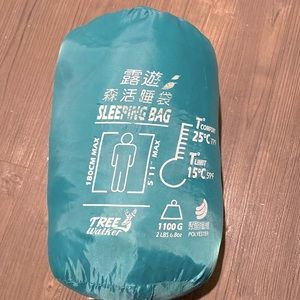 Deluxe Sleeping Bag for Outdoor/Camping (Green)